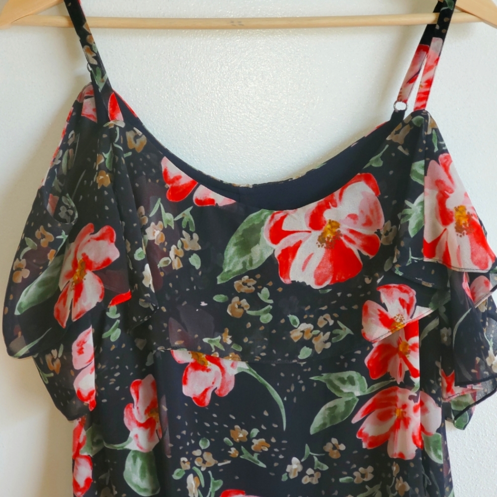 CaBi Floral Top Off Shoulder